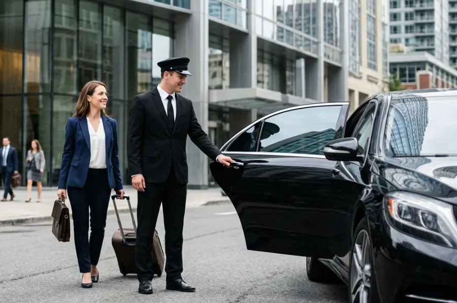 Professional intercity chauffeur service sedan