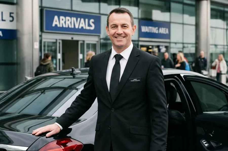 Professional hourly chauffeur service vehicle